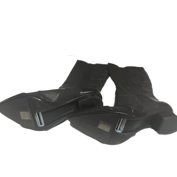 Pashion Footwear Convertible Heel Knee High Pull-On Leather Boots size 10 NWOT - Picture 4 of 7